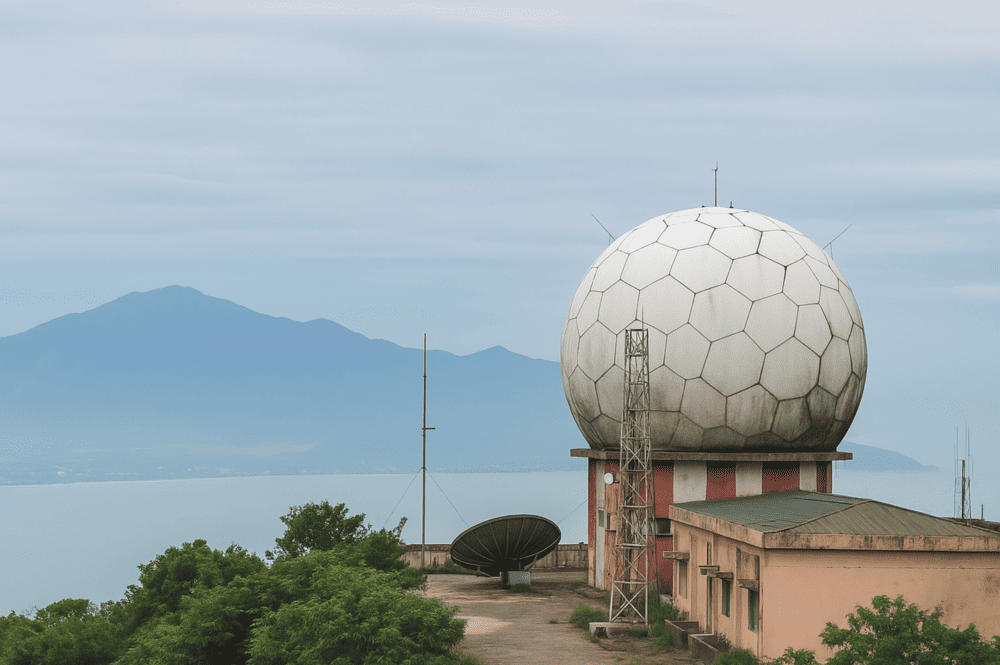 This is old U.S.-built radar station from the wartime era, serving as a testament to Vietnam's history (Source: Internet)